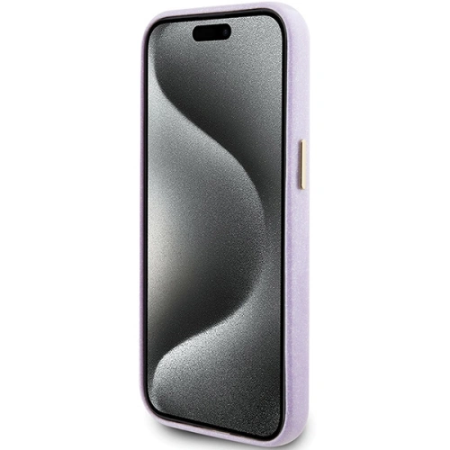 Kup Etui Guess GUHCP15SPGMCSL Apple iPhone 15 hardcase Glitter Glossy Script fialový/lilac - GUE2963 - {ean13} - Sklep Home Screen