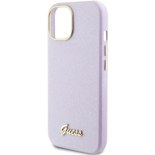 Kup Etui Guess GUHCP15SPGMCSL Apple iPhone 15 hardcase Glitter Glossy Script fialový/lilac - GUE2963 - {ean13} - Sklep Home Screen