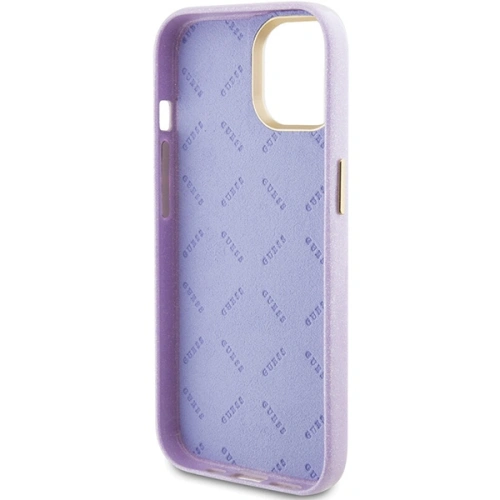 Kup Etui Guess GUHCP15SPGMCSL Apple iPhone 15 hardcase Glitter Glossy Script fialový/lilac - GUE2963 - {ean13} - Sklep Home Screen