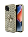 Case Guess GUHCP15SPSP4LGD Apple iPhone 15 Hardcase Perforated 4G Glitter gold