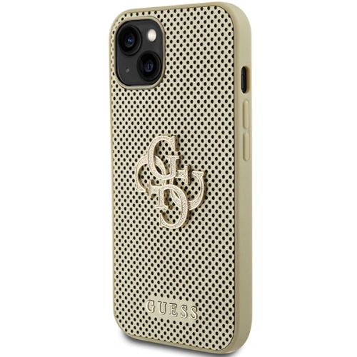 Kup Guess Apple Geantă GUHCP15SPSP4LGD iPhone 15 hardcase Perforated 4G Glitter gold/gold - GUE2965 - {ean13} - Sklep Home Screen