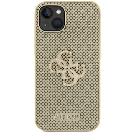 Kup Guess Apple Geantă GUHCP15SPSP4LGD iPhone 15 hardcase Perforated 4G Glitter gold/gold - GUE2965 - {ean13} - Sklep Home Screen