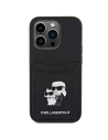 Buy Karl Lagerfeld KLHCP15LSAPKCNPK Apple iPhone 15 Pro hardcase Saffiano Cardslot Karl&Choupette Metal Pin black - KLD1720 - {ean13} - Home Screen Store Europe