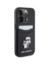 Buy Karl Lagerfeld KLHCP15LSAPKCNPK Apple iPhone 15 Pro hardcase Saffiano Cardslot Karl&Choupette Metal Pin black - KLD1720 - {ean13} - Home Screen Store Europe