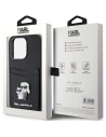 Buy Karl Lagerfeld KLHCP15LSAPKCNPK Apple iPhone 15 Pro hardcase Saffiano Cardslot Karl&Choupette Metal Pin black - KLD1720 - {ean13} - Home Screen Store Europe