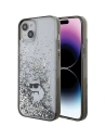 Case Karl Lagerfeld KLHCP15MLKCNSK Apple iPhone 15 Plus / 14 Plus Hardcase Liquid Glitter Choupette transparent