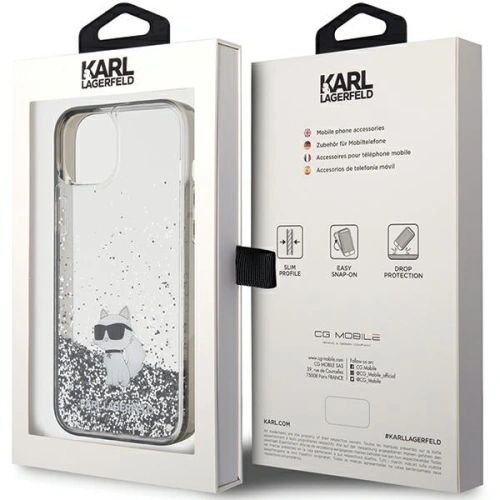 Kup Etui Karl Lagerfeld KLHCP15MLKCNSK Apple iPhone 15 Plus / 14 Plus hardcase Liquid Glitter Choupette transparent - KLD1721 - {ean13} - Sklep Home Screen