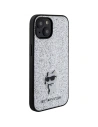 Kup Karl Lagerfeld Apple Caz KLHCP15SGCNPSG iPhone 15 hardcase Fix Glitter Choupette Logo Metal Pin argint/argintiu - KLD1722 - {ean13} - Sklep Home Screen