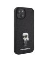 Buy Karl Lagerfeld KLHCP15SGKNPSK Apple iPhone 15 hardcase Fixed Glitter Ikonik Logo Metal Pin black - KLD1723 - {ean13} - Home Screen Store Europe