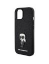 Buy Karl Lagerfeld KLHCP15SGKNPSK Apple iPhone 15 hardcase Fixed Glitter Ikonik Logo Metal Pin black - KLD1723 - {ean13} - Home Screen Store Europe