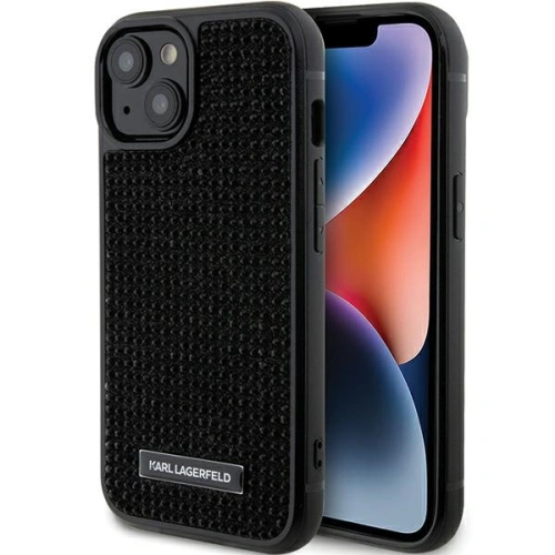 Kup Etui Karl Lagerfeld KLHCP15SHDSPLK Apple iPhone 15 hardcase Rhinestone Logo Metal Plate černý/black - KLD1724 - {ean13} - Sklep Home Screen