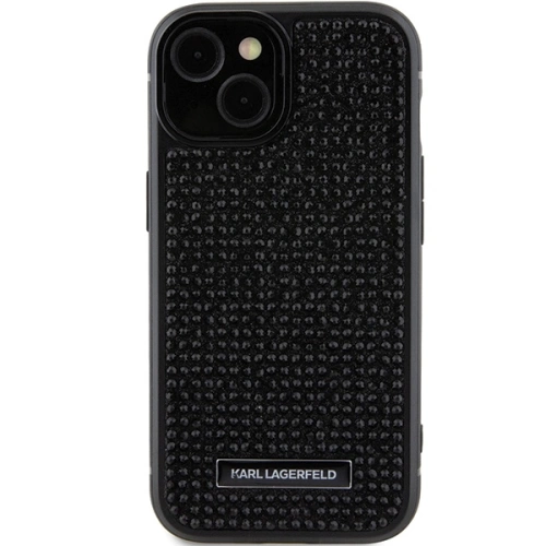 Kup Etui Karl Lagerfeld KLHCP15SHDSPLK Apple iPhone 15 kemény tok Rhinestone Logo Fémlemez fekete/black - KLD1724 - {ean13} - Sklep Home Screen