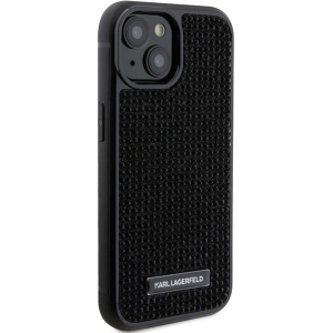 Etui Karl Lagerfeld KLHCP15SHDSPLK Apple iPhone 15 hardcase Rhinestone Logo Metal Plate czarny/black