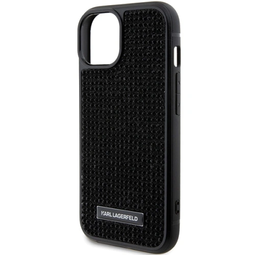 Kup Etui Karl Lagerfeld KLHCP15SHDSPLK Apple iPhone 15 hardcase Rhinestone Logo Metal Plate černý/black - KLD1724 - {ean13} - Sklep Home Screen