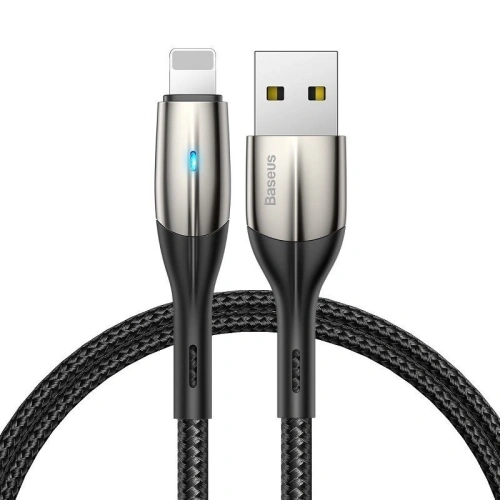 Kup Kabel Lightning z diodą LED Baseus Horizontal 2m 1.5A (czarny) - BSU432BLK - {ean13} - Sklep Home Screen
