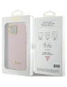Kup Etui Guess GUHCP15SSMBSLP Apple iPhone 15 hardcase Silicone Script Metal Logo & Frame różowy/pink - GUE2966 - {ean13} - Sklep Home Screen