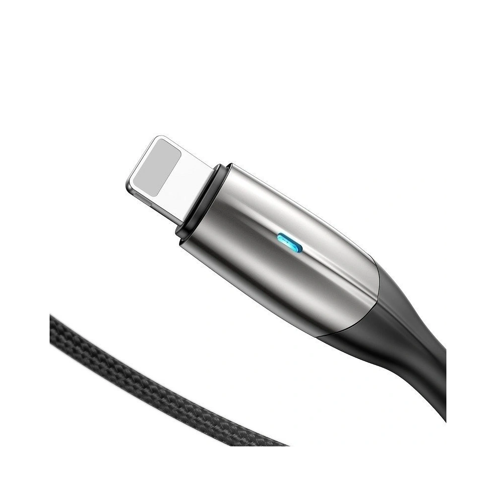 Kabel Lightning z diodą LED Baseus Horizontal 2m 1.5A (czarny)