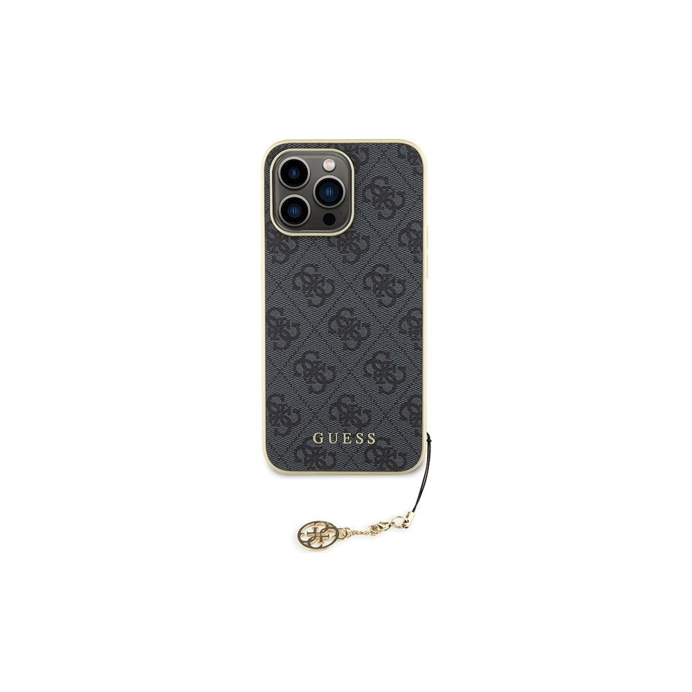 Etui Guess GUHCP15XGF4GGR Apple iPhone 15 Pro Max hardcase 4G Charms Collection szary/grey