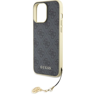 Buy Guess GUHCP15XGF4GGR Apple iPhone 15 Pro Max hardcase 4G Charms Collection grey - GUE2967 - {ean13} - Home Screen Store Europe
