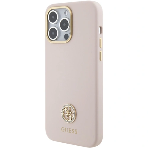 Kup Etui Guess GUHCP15XM4DGPP Apple iPhone 15 Pro Max hardcase Silicone Logo Strass 4G różowy/pink - GUE2968 - {ean13} - Sklep Home Screen