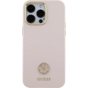 Kup Etui Guess GUHCP15XM4DGPP Apple iPhone 15 Pro Max hardcase Silicone Logo Strass 4G różowy/pink - GUE2968 - {ean13} - Sklep Home Screen
