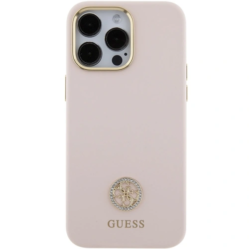 Kup Guess Apple Carcasă GUHCP15XM4DGPP iPhone 15 Pro Max hardcase Silicone Logo Strass 4G roz/roz - GUE2968 - {ean13} - Sklep Home Screen