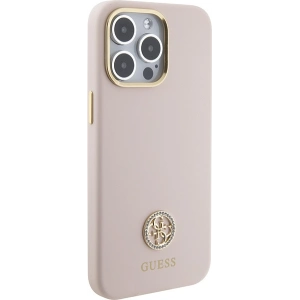 Kup Etui Guess GUHCP15XM4DGPP Apple iPhone 15 Pro Max hardcase Silicone Logo Strass 4G różowy/pink - GUE2968 - {ean13} - Sklep Home Screen