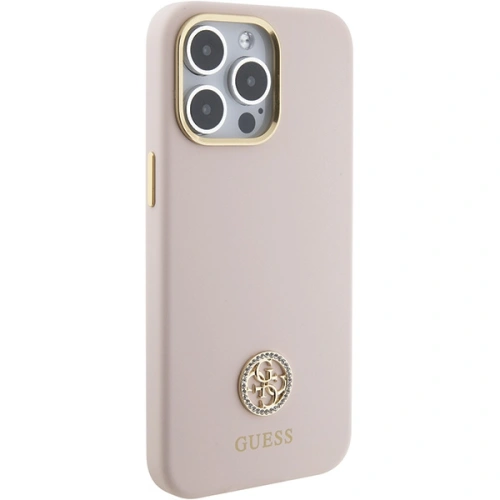 Kup Guess Apple Carcasă GUHCP15XM4DGPP iPhone 15 Pro Max hardcase Silicone Logo Strass 4G roz/roz - GUE2968 - {ean13} - Sklep Home Screen