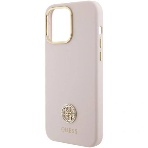 Kup Guess Apple Carcasă GUHCP15XM4DGPP iPhone 15 Pro Max hardcase Silicone Logo Strass 4G roz/roz - GUE2968 - {ean13} - Sklep Home Screen