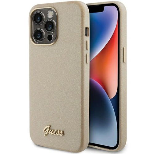 Kup Etui Guess GUHCP15XPGMCSD Apple iPhone 15 Pro Max hardcase Glitter Glossy Script zlatý/světlý zlato - GUE2970 - {ean13} - Sklep Home Screen