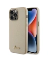 Etui Guess GUHCP15XPGMCSD Apple iPhone 15 Pro Max hardcase Glitter Glossy Script złoty/light gold