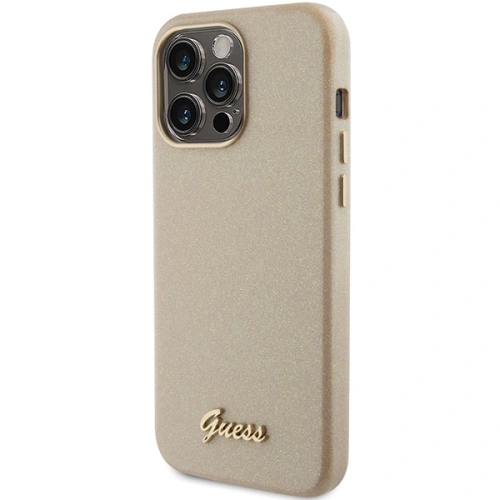 Kup Case Guess GUHCP15XPGMCSD Apple iPhone 15 Pro Max Hartschale Glitter Glossy Script gold/light gold - GUE2970 - {ean13} - Sklep Home Screen