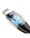 Buy Baseus Horizontal Lightning Cable with LED Light 2m 2.4A Black - BSU432BLK - {ean13} - Home Screen Store Europe