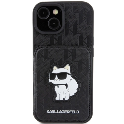 Kup Etui Karl Lagerfeld KLHCP15SSAKCNSCK Apple iPhone 15 hardcase Saffiano Monogram Choupette černý/black - KLD1725 - {ean13} - Sklep Home Screen