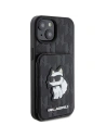Buy Karl Lagerfeld KLHCP15SSAKCNSCK Apple iPhone 15 hardcase Saffiano Monogram Choupette black - KLD1725 - {ean13} - Home Screen Store Europe
