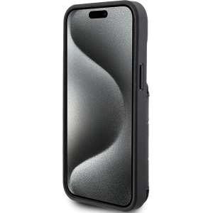 Etui Karl Lagerfeld KLHCP15SSAKCNSCK Apple iPhone 15 hardcase Saffiano Monogram Choupette czarny/black
