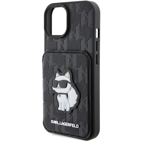 Kup Etui Karl Lagerfeld KLHCP15SSAKCNSCK Apple iPhone 15 hardcase Saffiano Monogram Choupette černý/black - KLD1725 - {ean13} - Sklep Home Screen