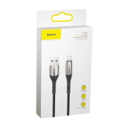 Kup Kabel Lightning z diodą LED Baseus Horizontal 2m 1.5A (czarny) - BSU432BLK - {ean13} - Sklep Home Screen