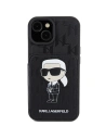 Kup Case Karl Lagerfeld KLHCP15SSAKKNSCK Apple iPhone 15 Hardcase Saffiano Monogram Ikonik Patch schwarz/black - KLD1726 - {ean13} - Sklep Home Screen