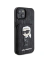 Kup Case Karl Lagerfeld KLHCP15SSAKKNSCK Apple iPhone 15 Hardcase Saffiano Monogram Ikonik Patch schwarz/black - KLD1726 - {ean13} - Sklep Home Screen
