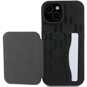 Etui Karl Lagerfeld KLHCP15SSAKKNSCK Apple iPhone 15 hardcase Saffiano Monogram Ikonik Patch czarny/black