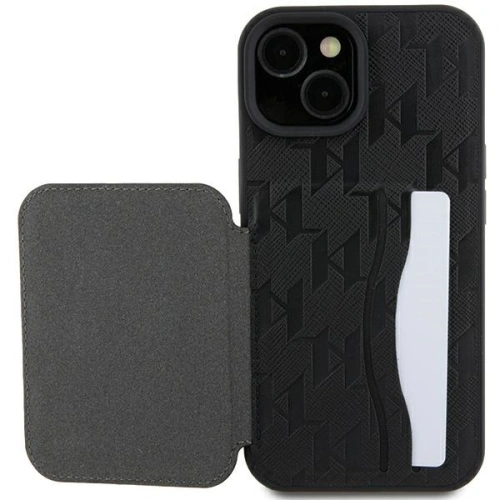 Buy Karl Lagerfeld KLHCP15SSAKKNSCK Apple iPhone 15 hardcase Saffiano Monogram Ikonik Patch black - KLD1726 - {ean13} - Home Screen Store Europe
