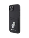 Kup Etui Karl Lagerfeld KLHCP15SSAPKCNPK Apple iPhone 15 hardcase Saffiano Cardslot Karl&Choupette Metal Pin czarny/black - KLD1727 - {ean13} - Sklep Home Screen