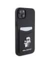 Kup Etui Karl Lagerfeld KLHCP15SSAPKCNPK Apple iPhone 15 hardcase Saffiano Cardslot Karl&Choupette Metal Pin czarny/black - KLD1727 - {ean13} - Sklep Home Screen