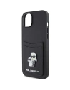 Kup Etui Karl Lagerfeld KLHCP15SSAPKCNPK Apple iPhone 15 hardcase Saffiano Cardslot Karl&Choupette Metal Pin czarny/black - KLD1727 - {ean13} - Sklep Home Screen