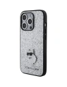 Kup Etui Karl Lagerfeld KLHCP15XGCNPSG Apple iPhone 15 Pro Max hardcase Fixed Glitter Choupette Logo Metal Pin stříbrný/silver - KLD1728 - {ean13} - Sklep Home Screen