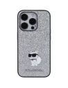 Kup Etui Karl Lagerfeld KLHCP15XGCNPSG Apple iPhone 15 Pro Max hardcase Fixed Glitter Choupette Logo Metal Pin srebrny/silver - KLD1728 - {ean13} - Sklep Home Screen