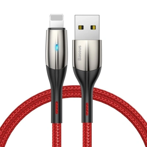 Kup Lightning-Kabel mit LED Baseus Horizontal 0.5m 2.4A (rot) - BSU433RED - {ean13} - Sklep Home Screen