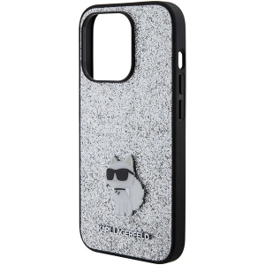 Kup Etui Karl Lagerfeld KLHCP15XGCNPSG Apple iPhone 15 Pro Max hardcase Fixed Glitter Choupette Logo Metal Pin srebrny/silver - KLD1728 - {ean13} - Sklep Home Screen
