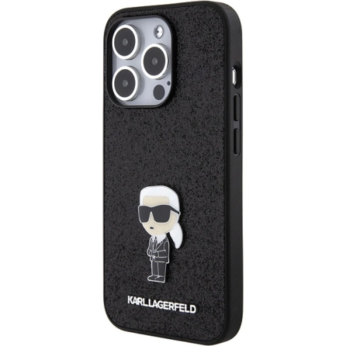 Kup Etui Karl Lagerfeld KLHCP15XGKNPSK Apple iPhone 15 Pro Max hardcase Fixed Glitter Ikonik Logo Metal Pin černý/black - KLD1729 - {ean13} - Sklep Home Screen